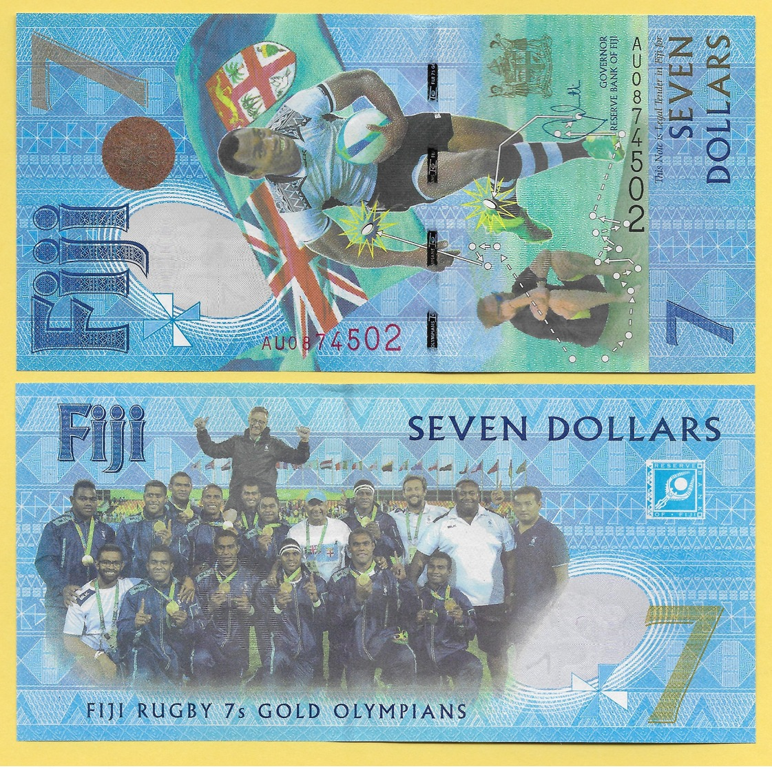 Fiji 7 Dollars P-120 2017 Commemorative UNC - Fiji