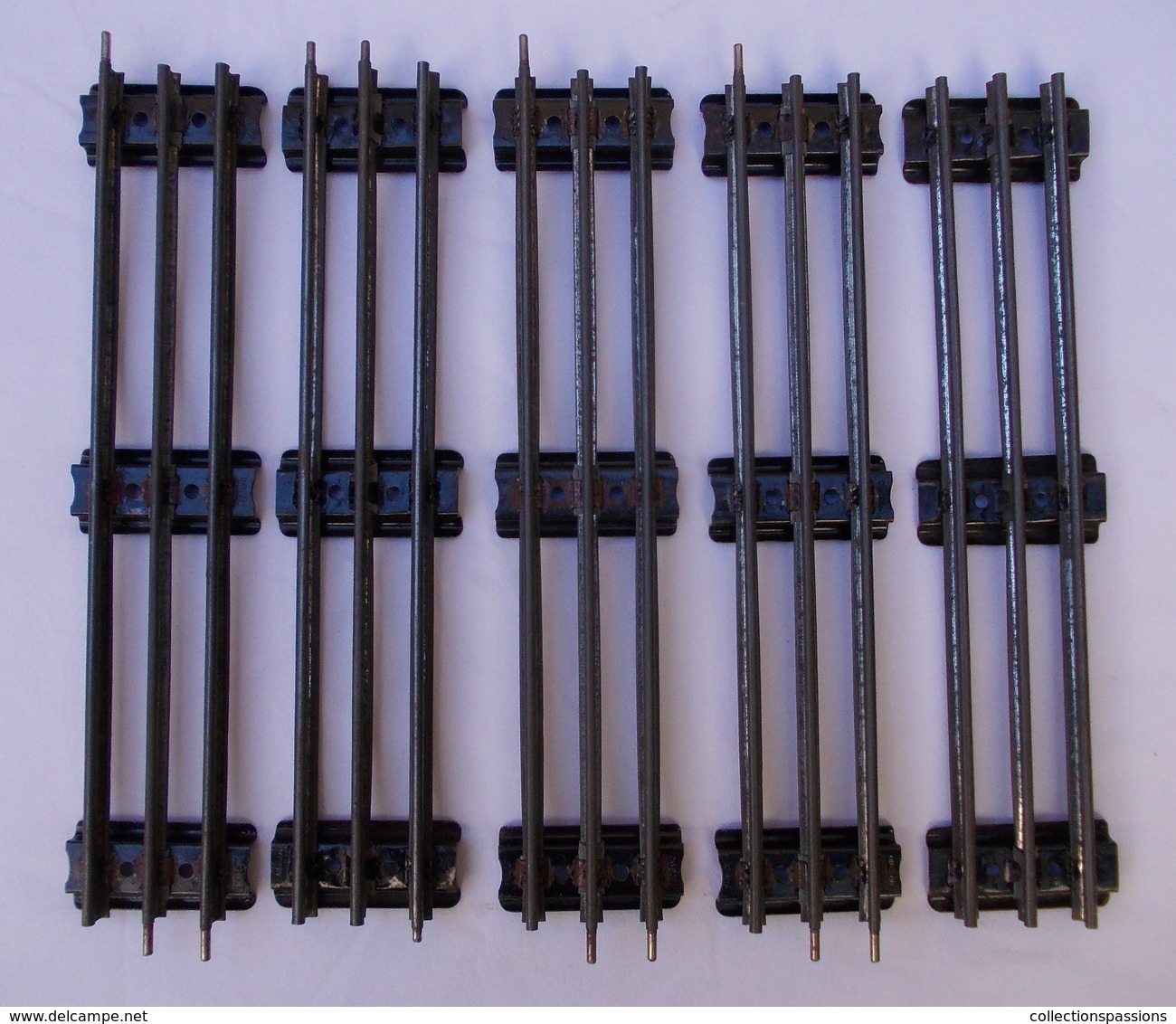 - Lot De 5 Rails Droits - Echelle O - - Rails