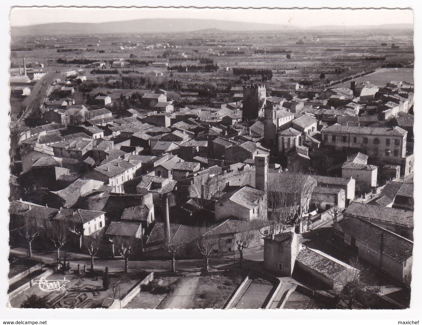 Entraigues Sur Sorgues - Vue Générale Aérienne - Circulé Sans Date, Sous Enveloppe, Un Bord Semble Avoir été Coupé ??? - Entraigue Sur Sorgue