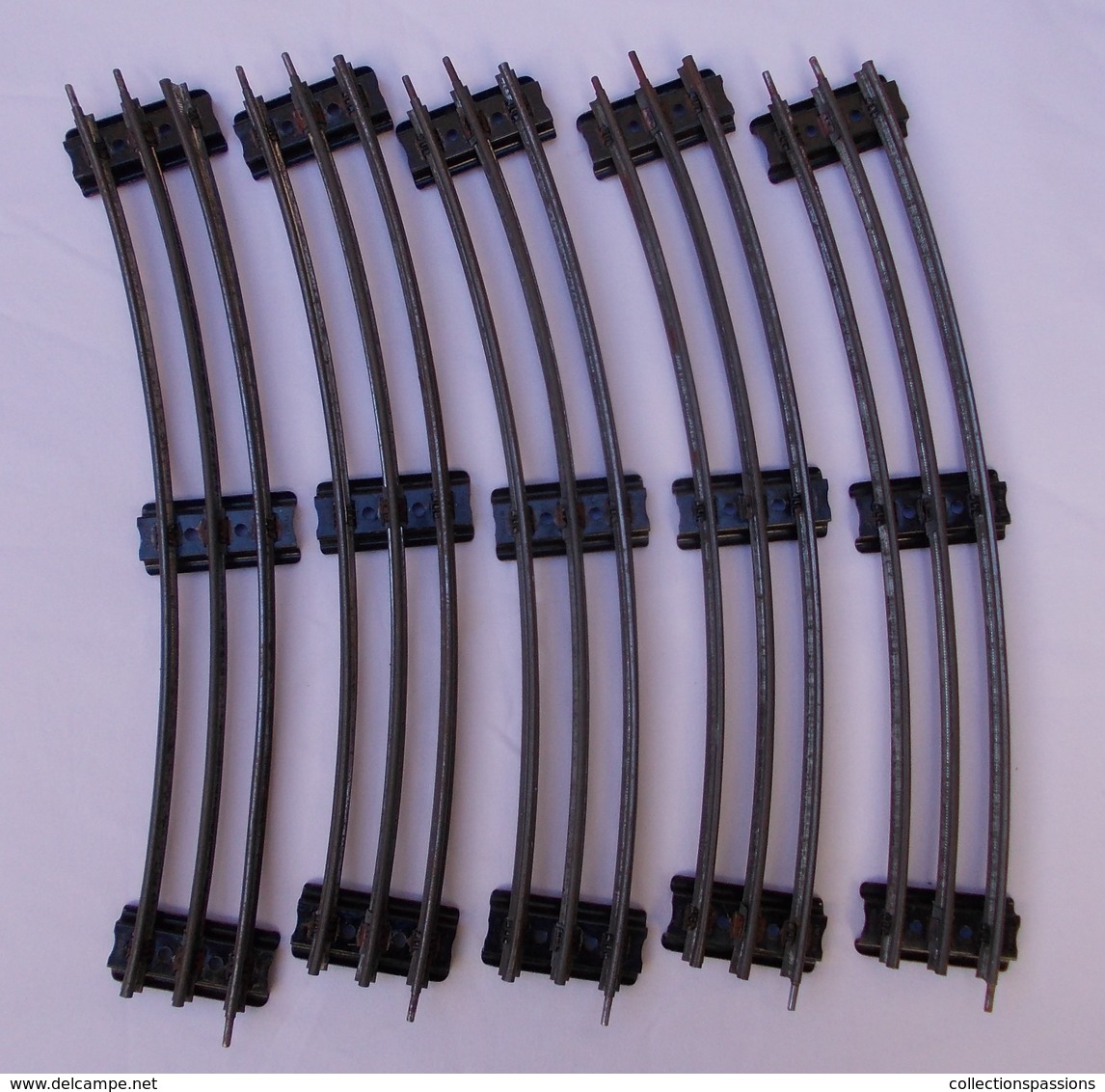 - Lot De 5 Rails Courbes - Echelle O - - Rails