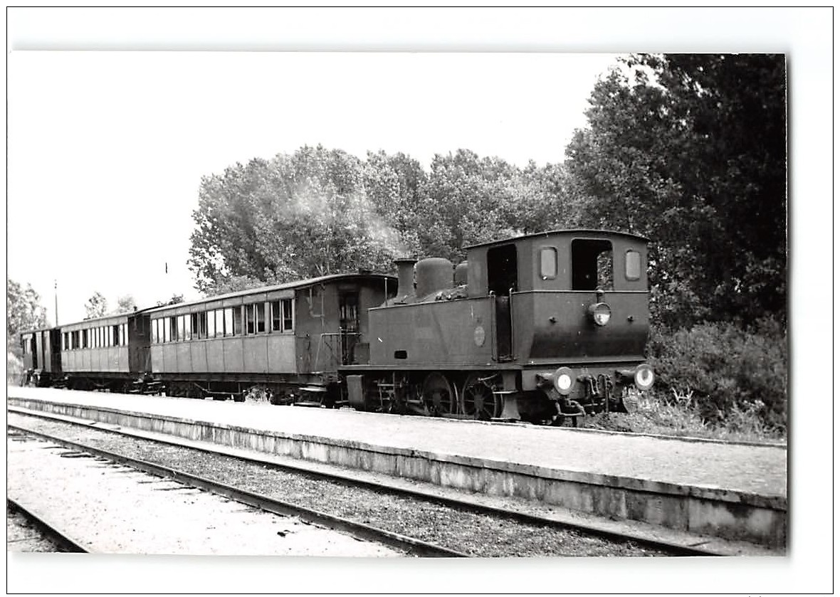 Photo J.H Renaud Format CPA Beaurieux Une Machine De La Ligne De Soissons Guignicourt - Autres & Non Classés