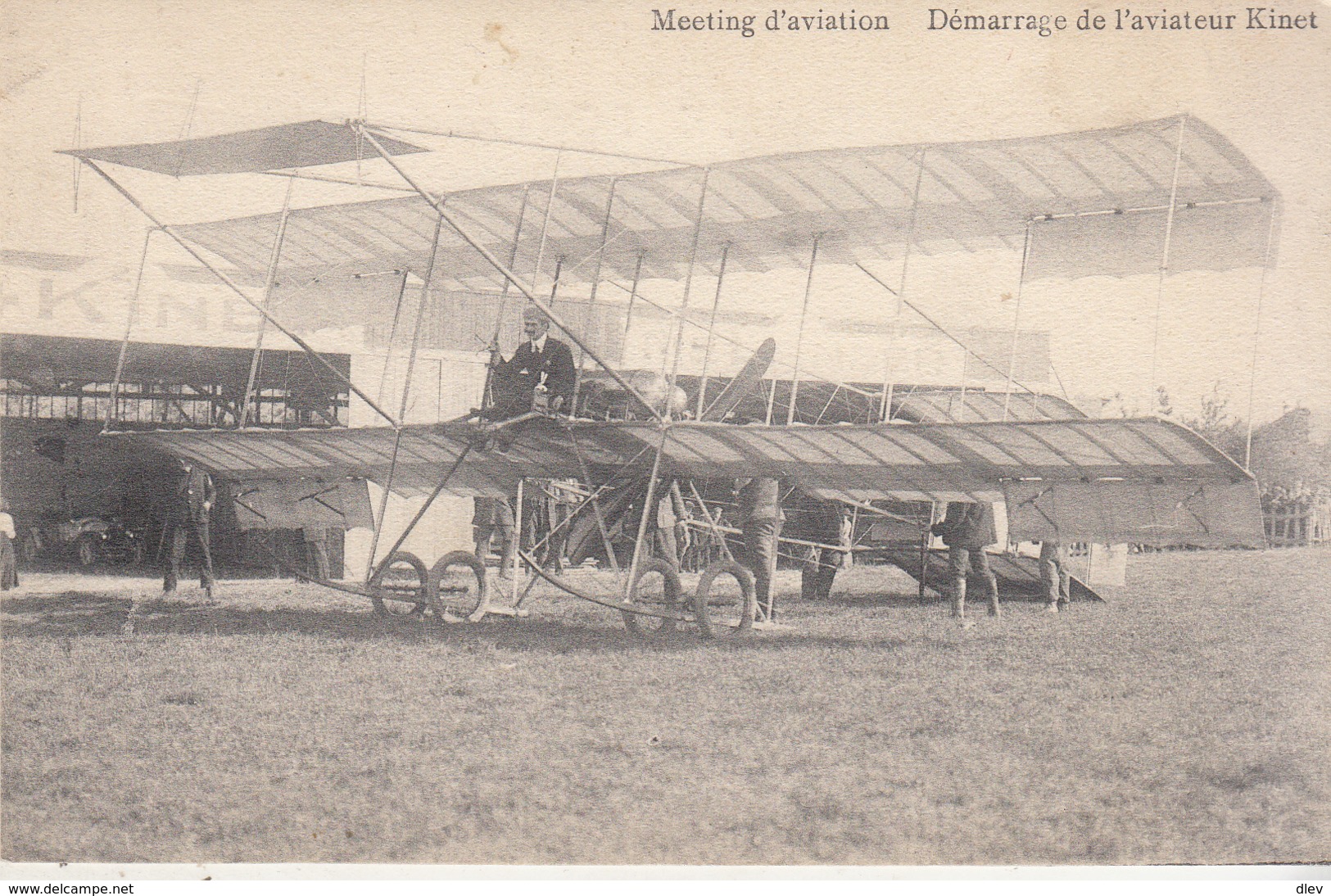 Meeting D' Aviation - Démarrage De L' Aviateur Kinet - Voir Verso - Meetings