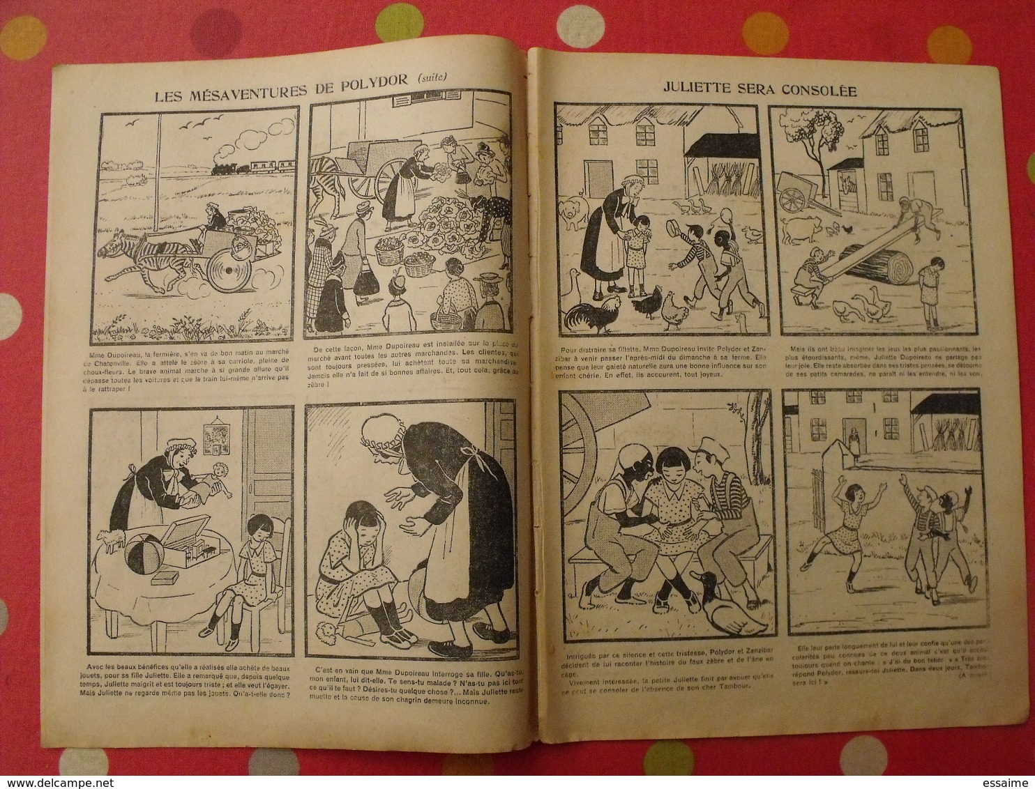 lot de 12 revues "le journal de bébé" de 1938. pouf davine rob-vel rotman rogelon pélik polydor