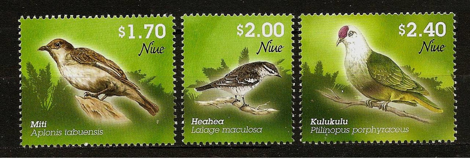 NIUE 2011 - NATIVE BIRDS / Miti Heahea Kulukulu - 3v MNH ** Neuf V569-22 - Niue