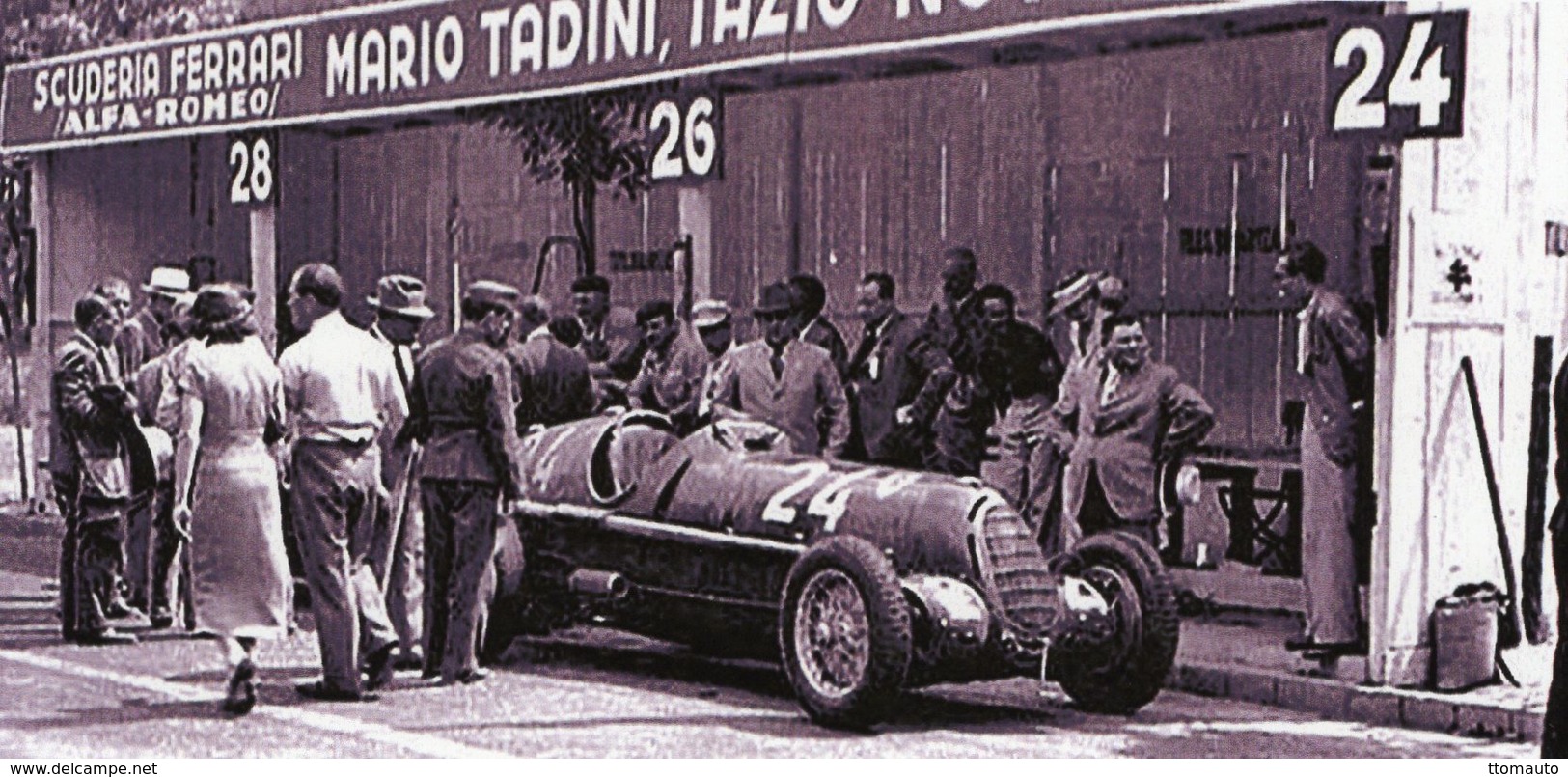 Grand Prix D'Italie (Monza) 1936 - Scuderia Ferrari - Alfa Romeo 8C De Mario Tadini - 15x10 PHOTO - Grand Prix / F1