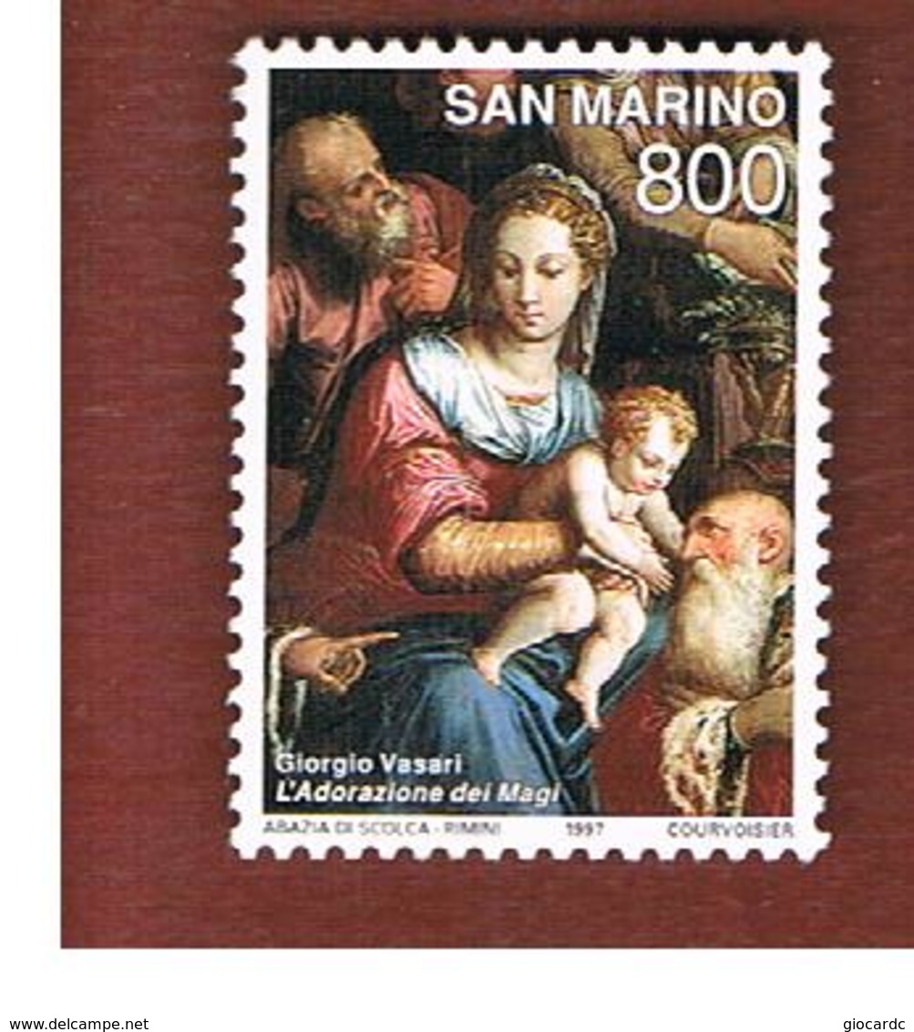 SAN MARINO -   UNIF.1595   - 1997  NATALE: DIPINTO DI G. VASARI  - MINT** - Nuovi