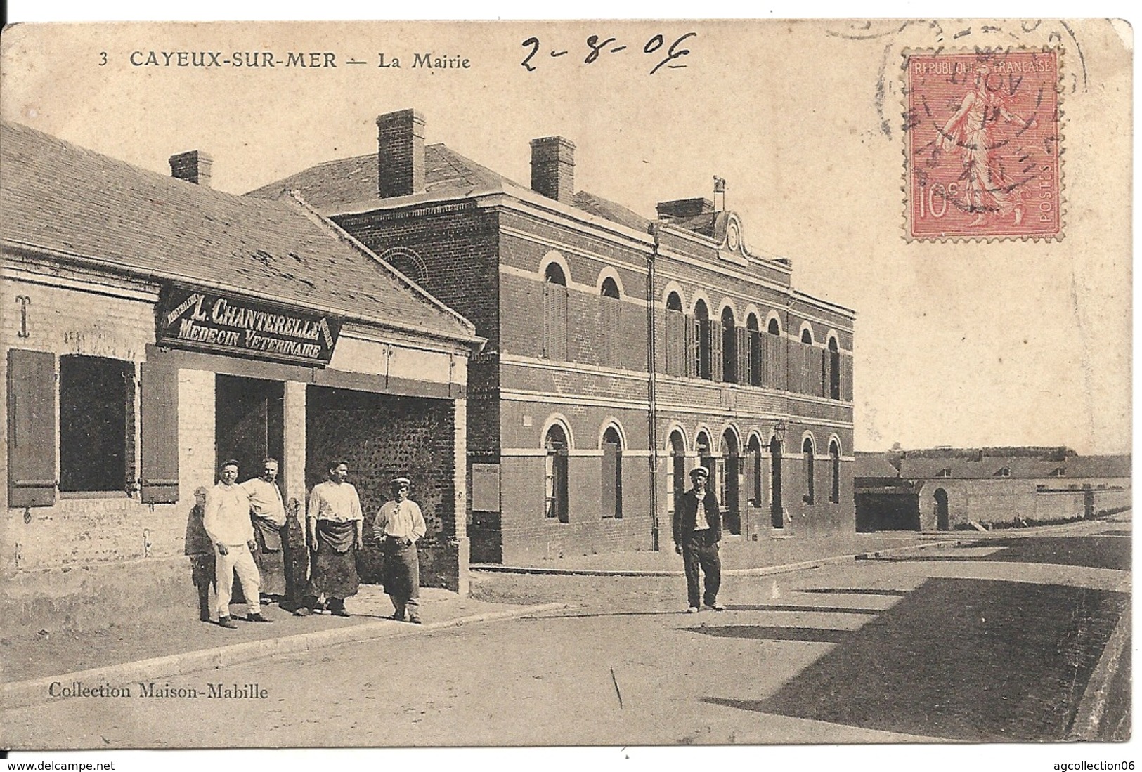 LA MAIRIE. DEVANTURE MEDECIN-VETERINAIRE - Cayeux Sur Mer