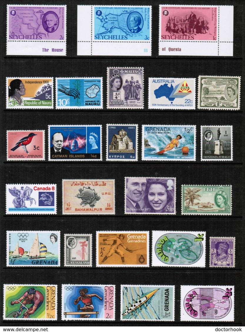 BRITISH COMMONWEALTH---Collection Of MINT NEVER HINGED DL-636 - Collections (without Album)