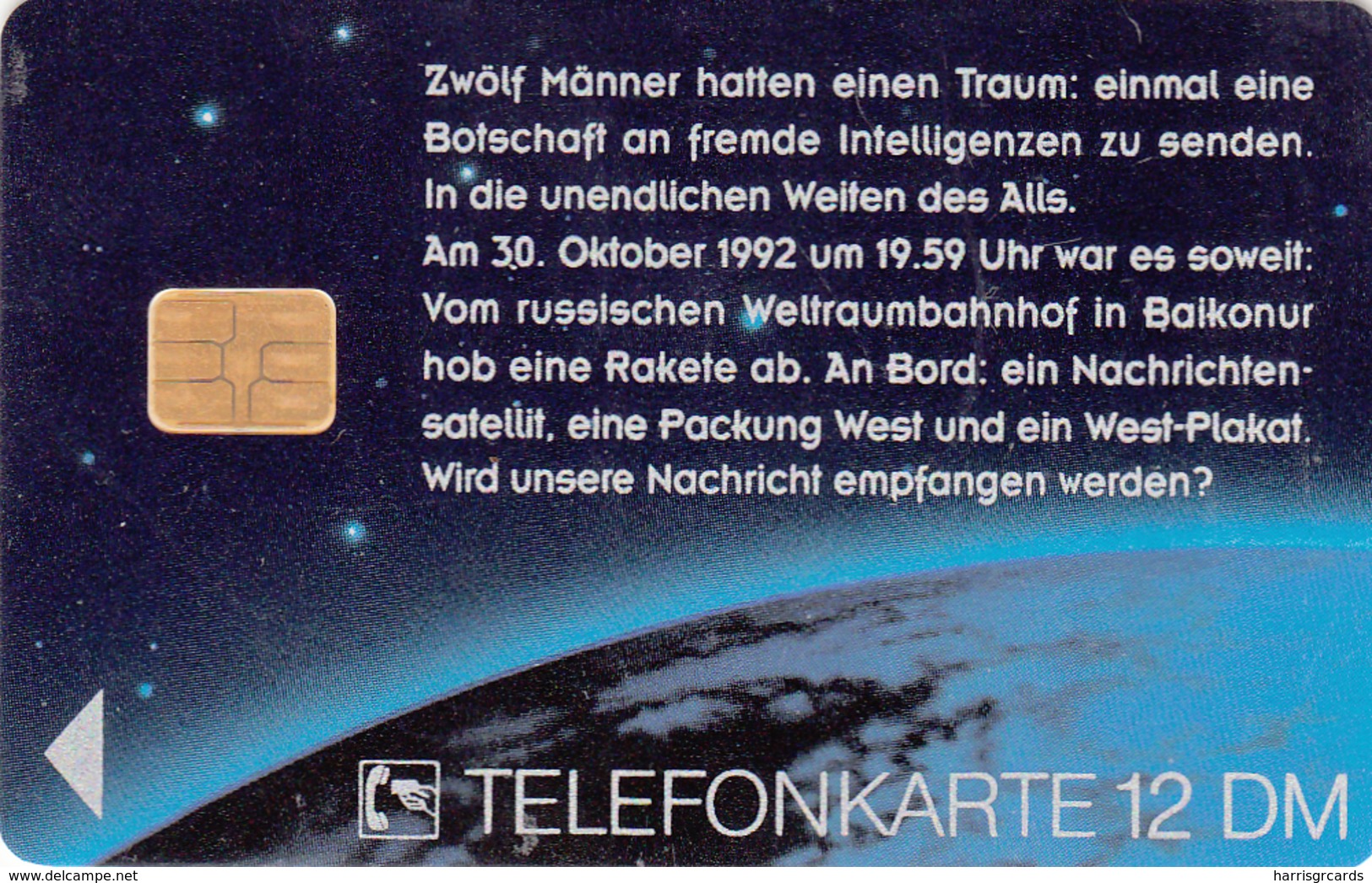 GERMANY - West Zigaretten 6  In Space 2 , Jetzt Auch Im All, O 0818b-04/93 , 6.200 Tirage ,used - O-Series: Kundenserie Vom Sammlerservice Ausgeschlossen