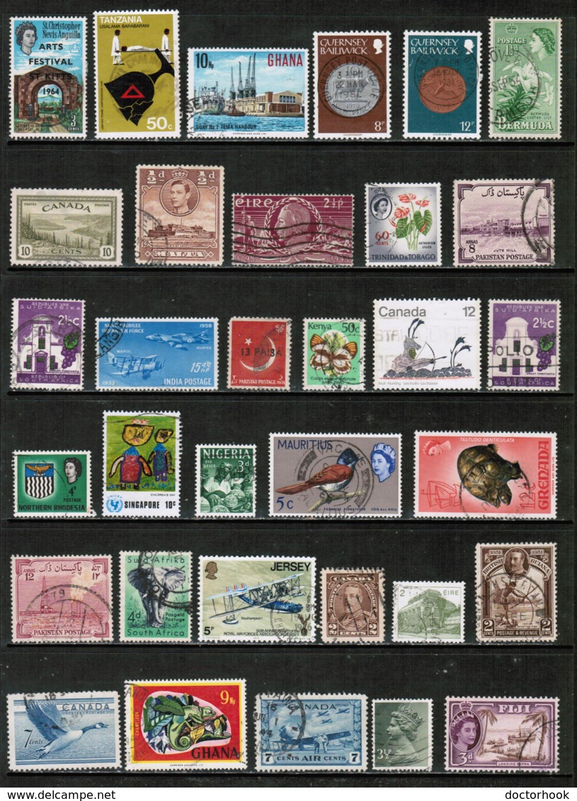 BRITISH COMMONWEALTH---Collection Of USED DL-639 - Collections (without Album)