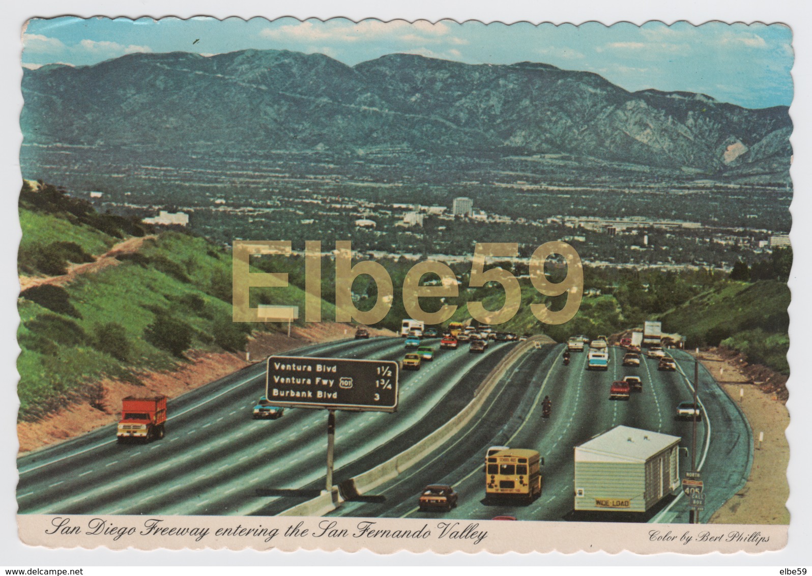 USA (California), San Diego Freeway Entering The San Fernando Valley, Used 1979 - Altri & Non Classificati