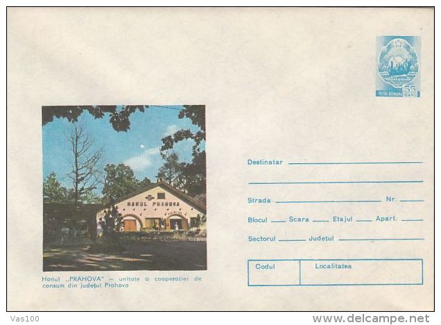 TOURISM, PRAHOVA INN, COVER STATIONERY, ENTIER POSTAL, 1979, ROMANIA - Other & Unclassified