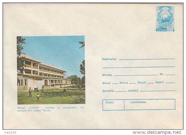 TOURISM, CIUTA INN, COVER STATIONERY, ENTIER POSTAL, 1979, ROMANIA - Other & Unclassified