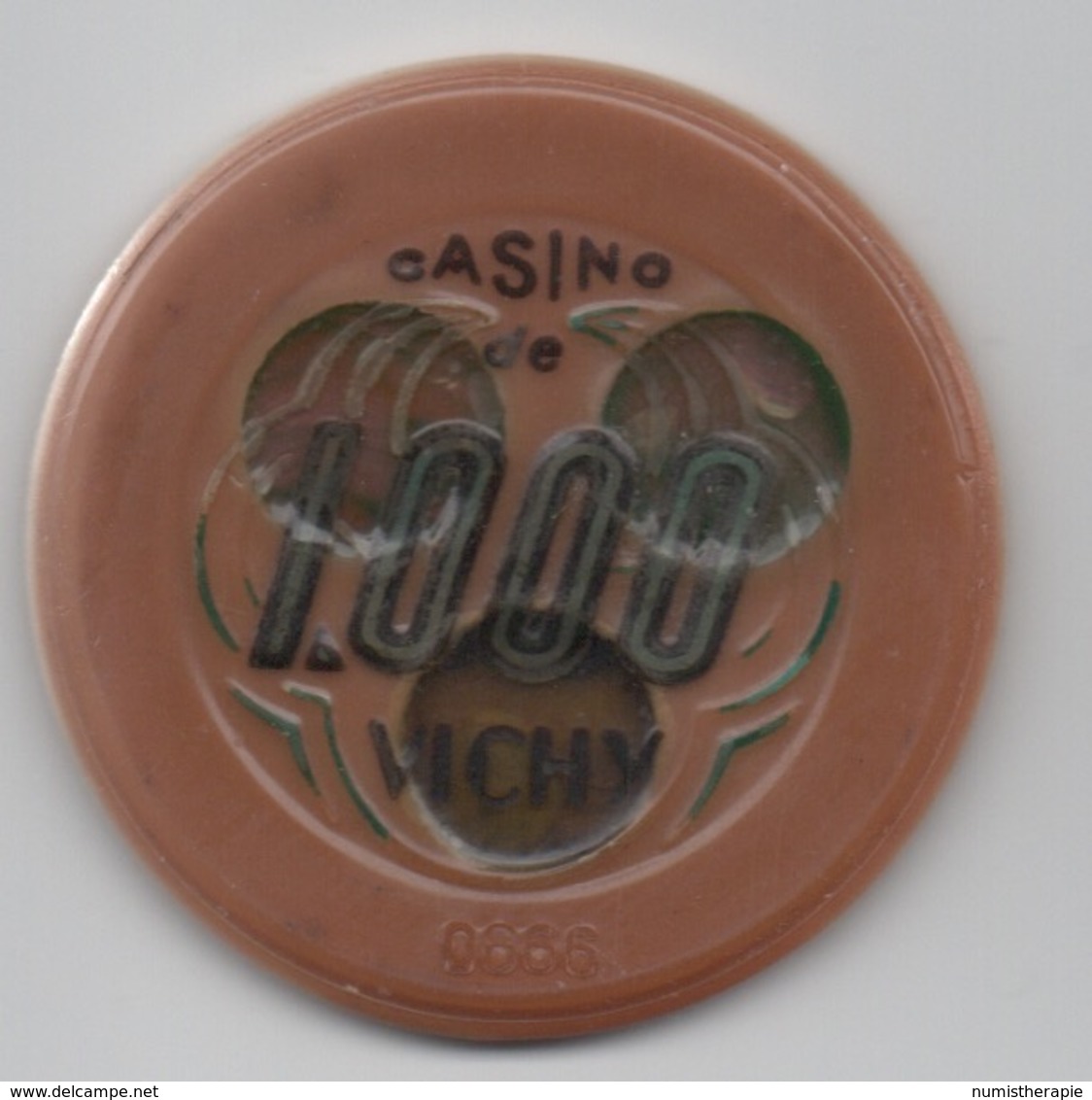 Jeton De Casino De Vichy 1000 Anciens Francs - Casino