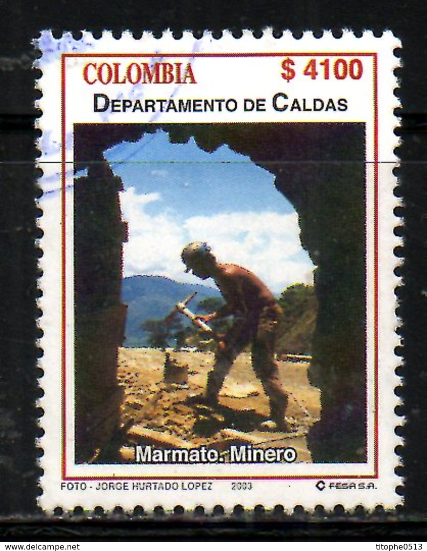 COLOMBIE. N°1208 De 2003 Oblitéré. Mineur. - Usines & Industries