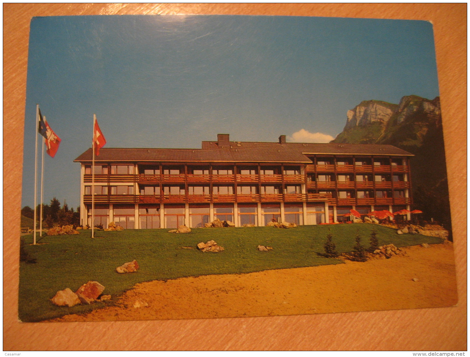 EMMETTEN Heimstatte SPM Spa Thermal Health 1974 Cancel Post Card Nidwalden Switzerland - Emmetten