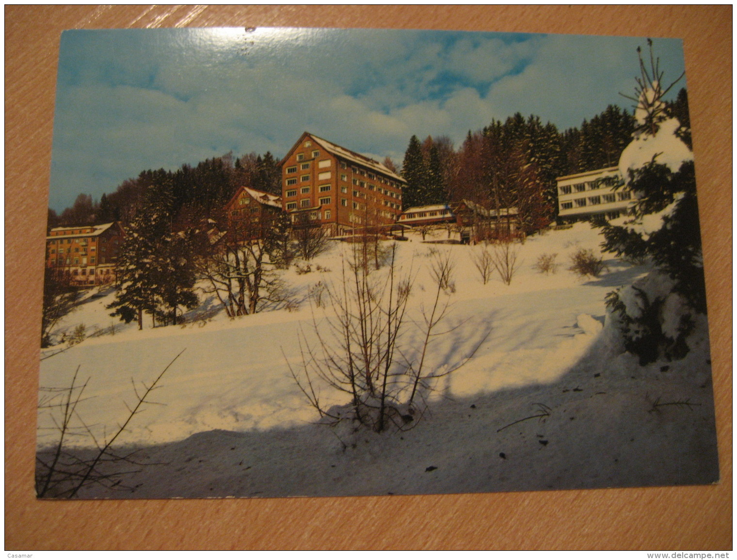 OBERAGERI Kurhaus Landli Cancel Post Card Zug Switzerland - Zug