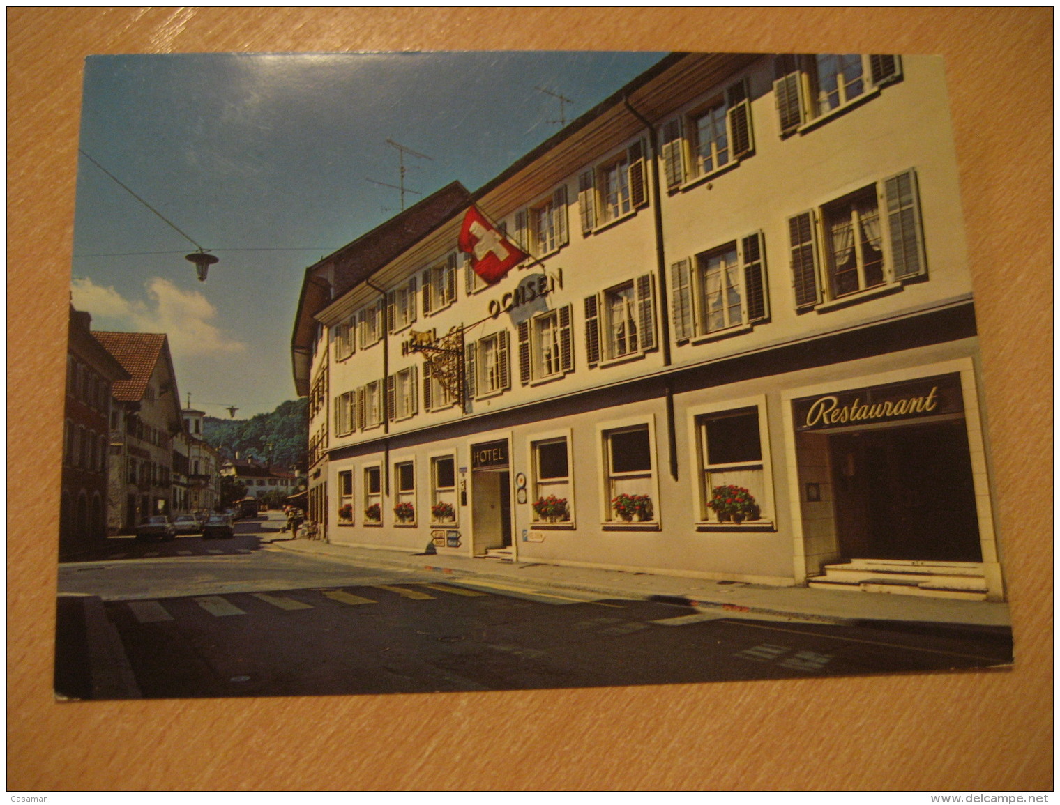 ZURZACH Hotel Ochsen Thermalbad Kurort Spa Thermal Health Cancel Post Card Aargau Switzerland - Zurzach