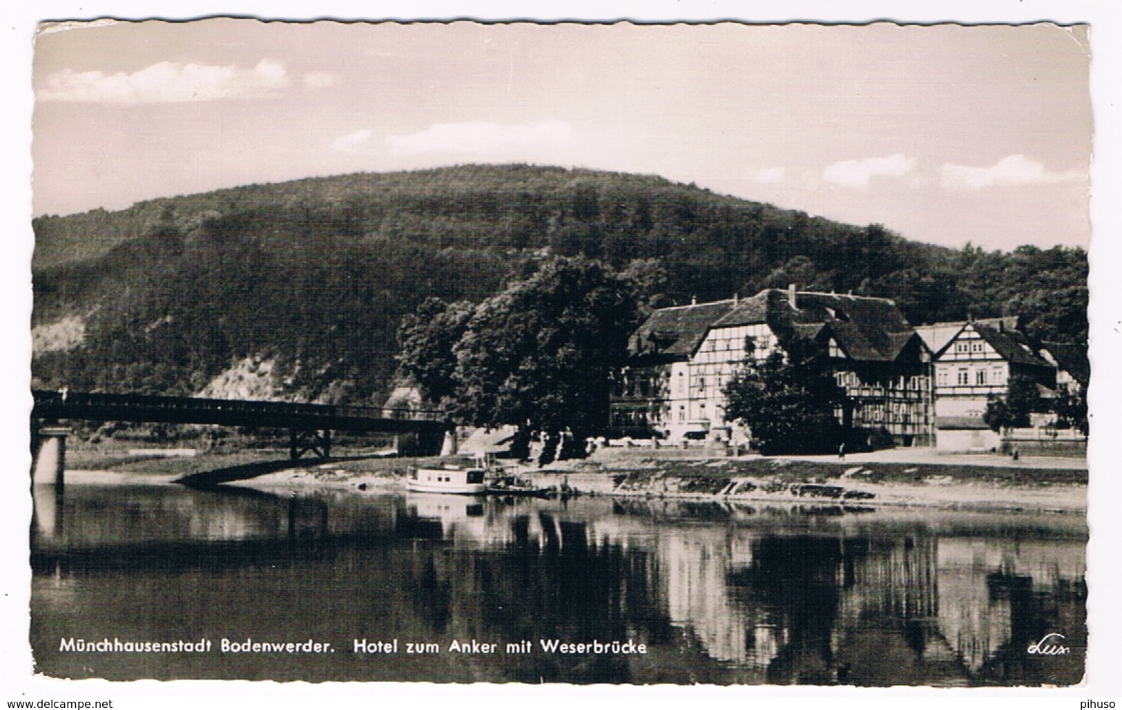 D-8691  MÜNCHHAUSENSTADT BODENWERDER : Hotel Zum Anker Mit Weserbrücke - Bodenwerder