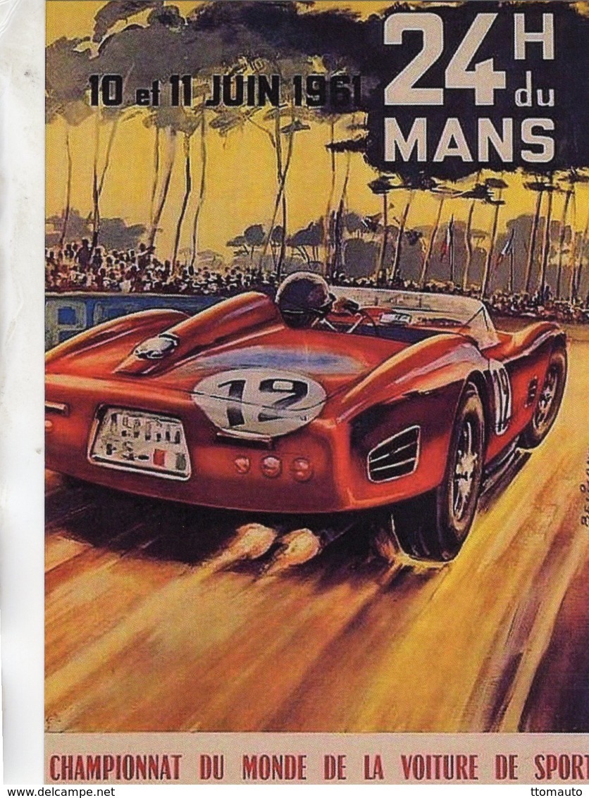 24 Heures Du Mans  -  1961    -  Publicité  -  CPR - Le Mans