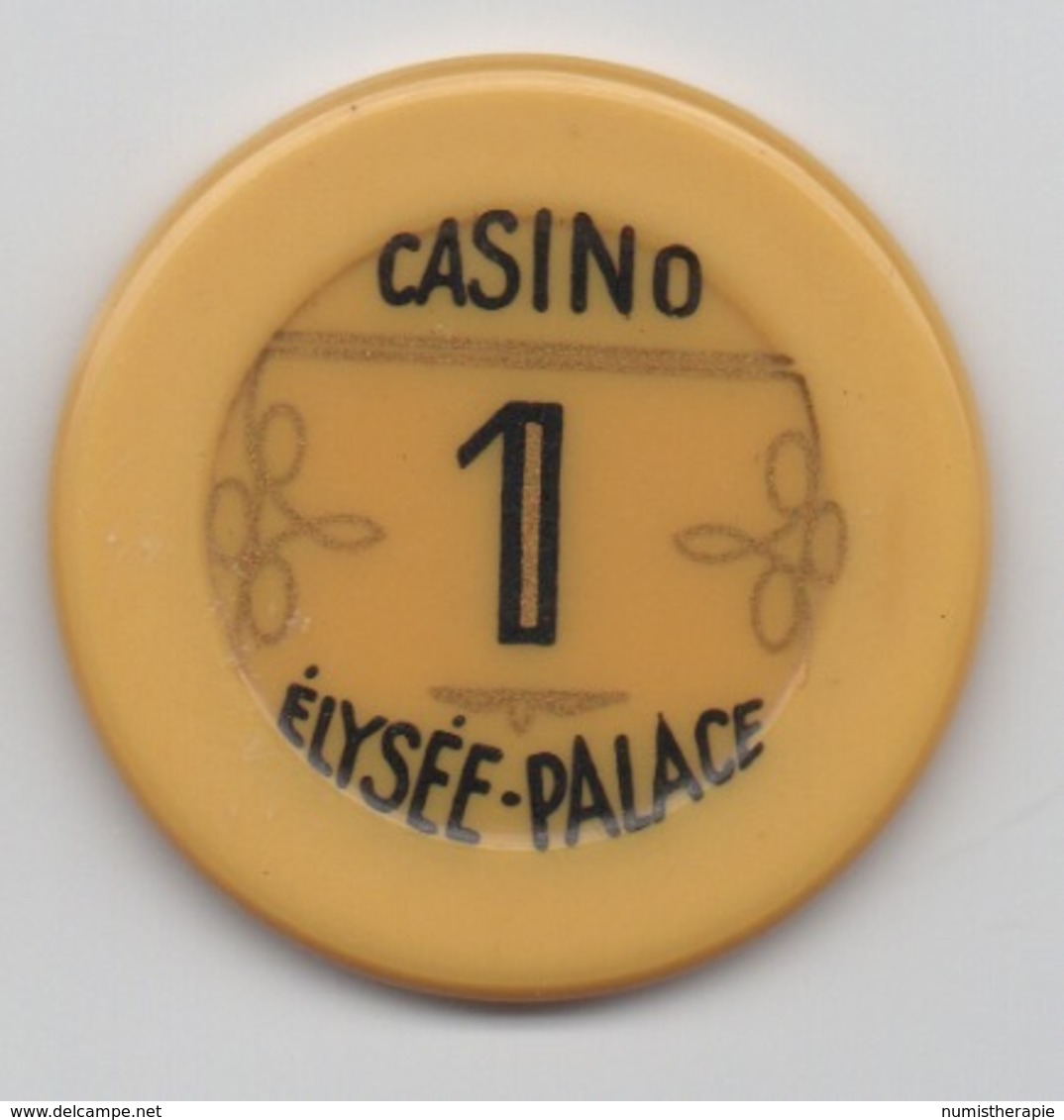 Jeton De Casino De Vichy : Elysée-Palace 1 Franc - Casino