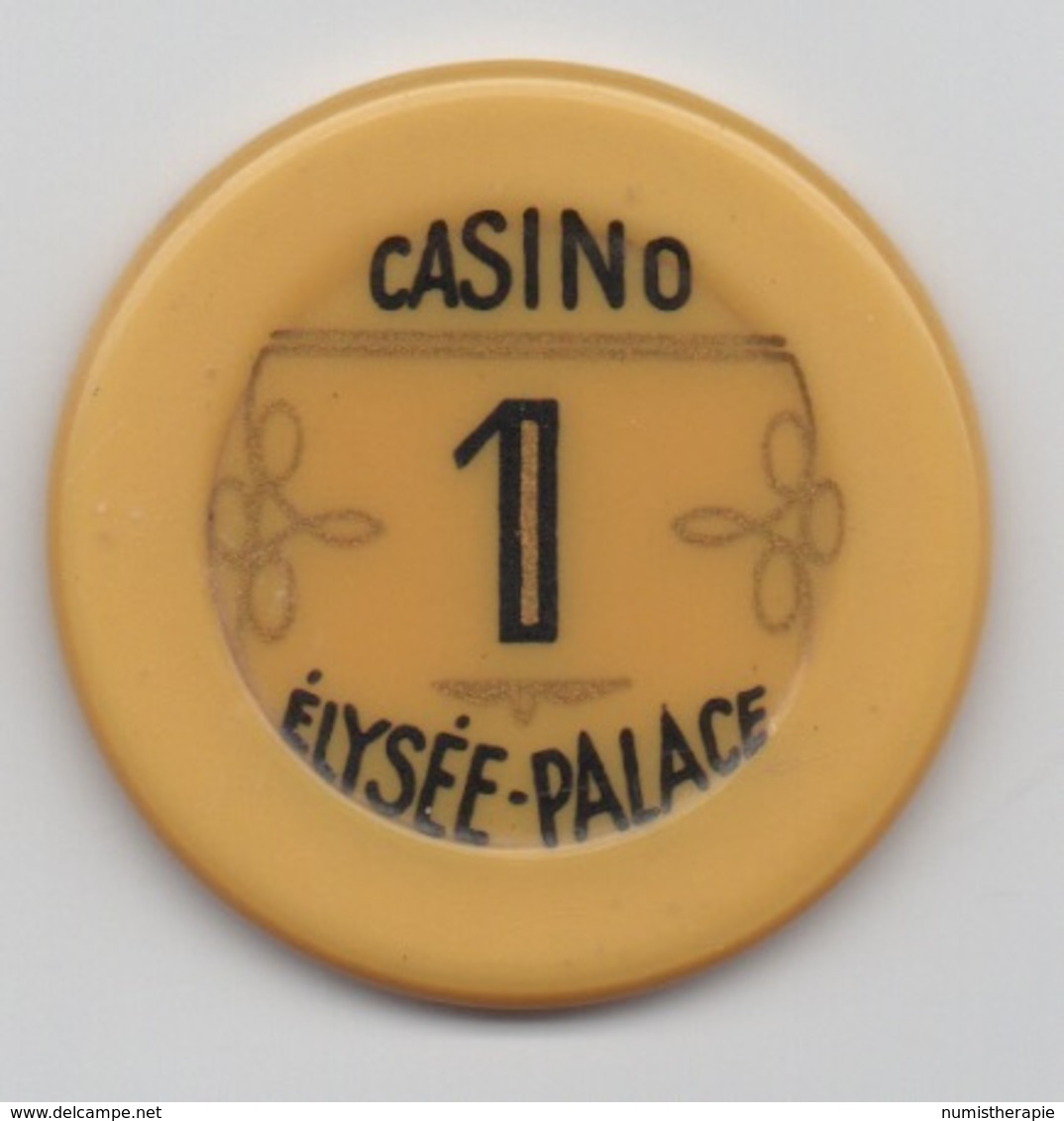 Jeton De Casino De Vichy : Elysée-Palace 1 Franc - Casino