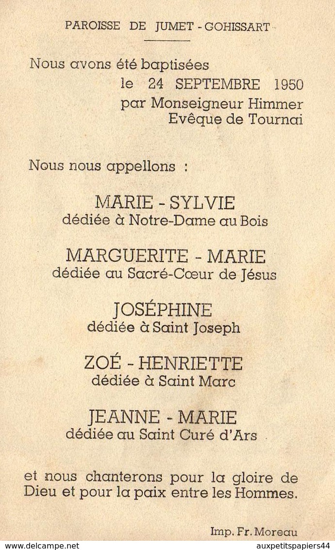 Lot de 14 Faire-Part de Naissance et Baptêmes de 1918 à 1963 - Bon état avec noms et prénoms des parrains & Marraines