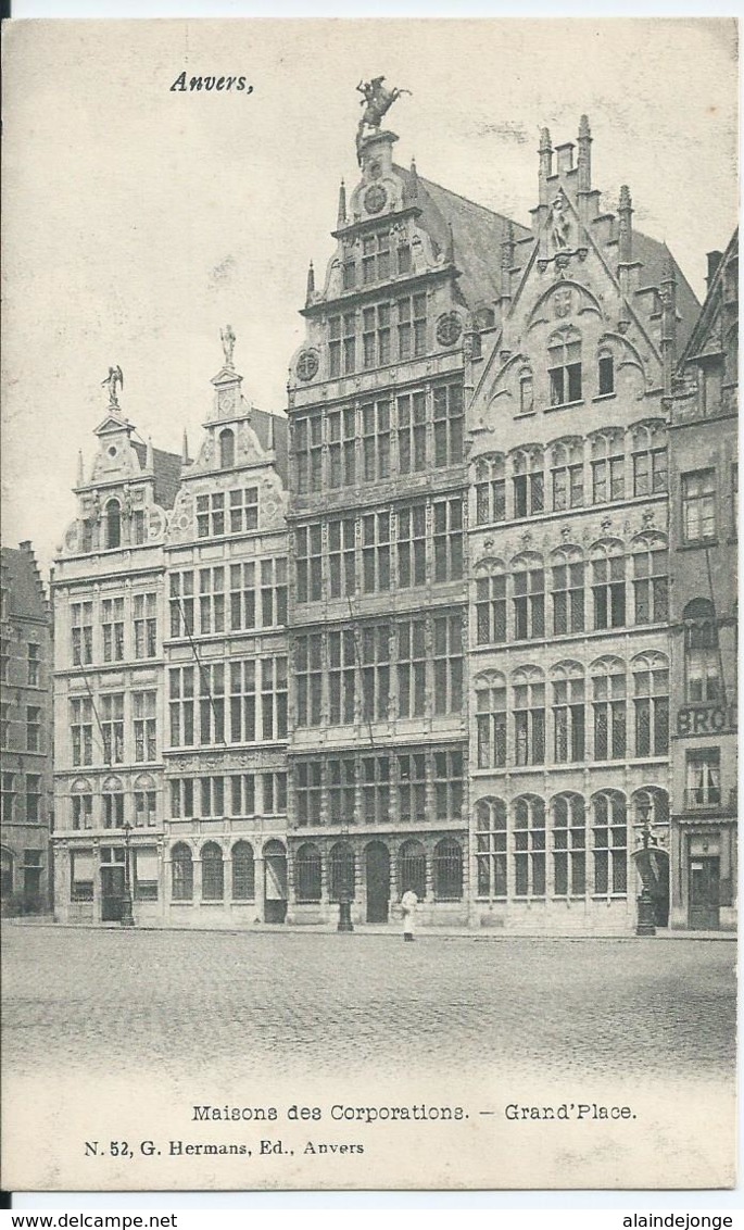 Antwerpen - Anvers - Maisons Des Corporations - Grand'Place - N. 52, G. Hermans - Antwerpen