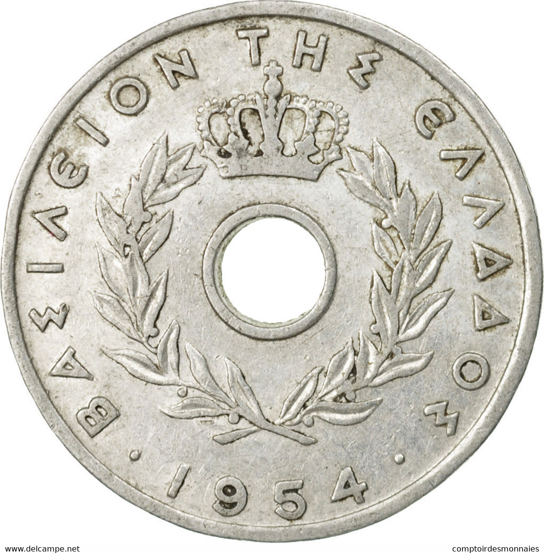 Monnaie, Grèce, 20 Lepta, 1954, TB+, Aluminium, KM:79 - Grèce