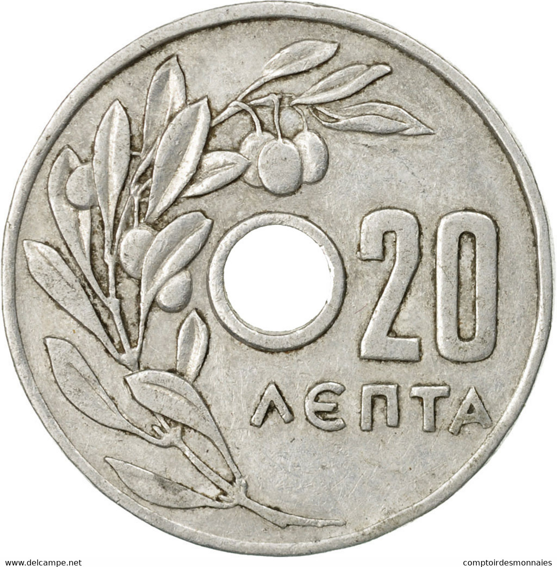 Monnaie, Grèce, 20 Lepta, 1954, TB+, Aluminium, KM:79 - Grèce