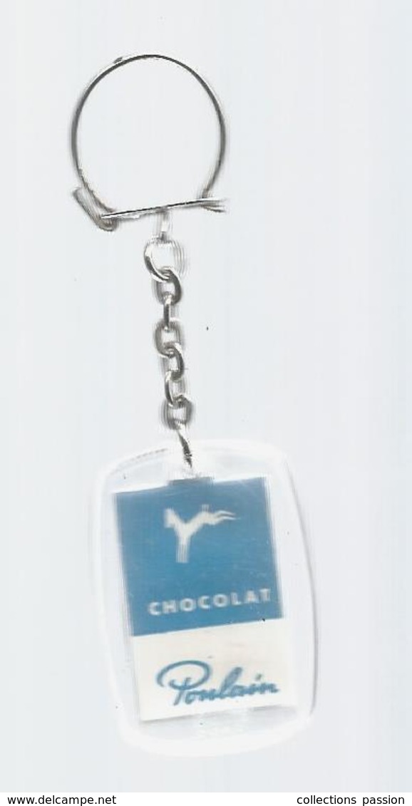 Porte Clefs, Clés , Chocolat POULAIN , Château De CHENONCEAUX , 2scans ,  Frais Fr 1.95 E - Porte-clefs