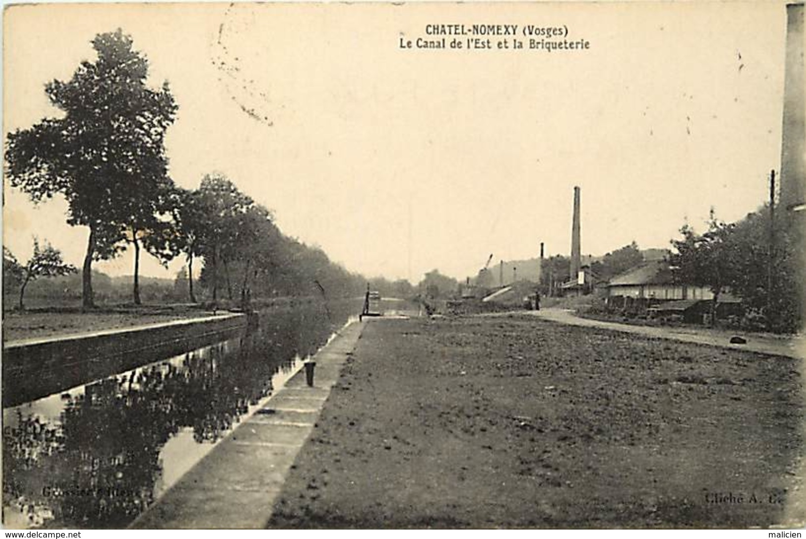 -dpts Div.-ref-AD380- Vosges - Chatel - Nomexy - Canal De L Est Et Briqueterie - Canaux - Briqueteries - Industrie - - Nomexy