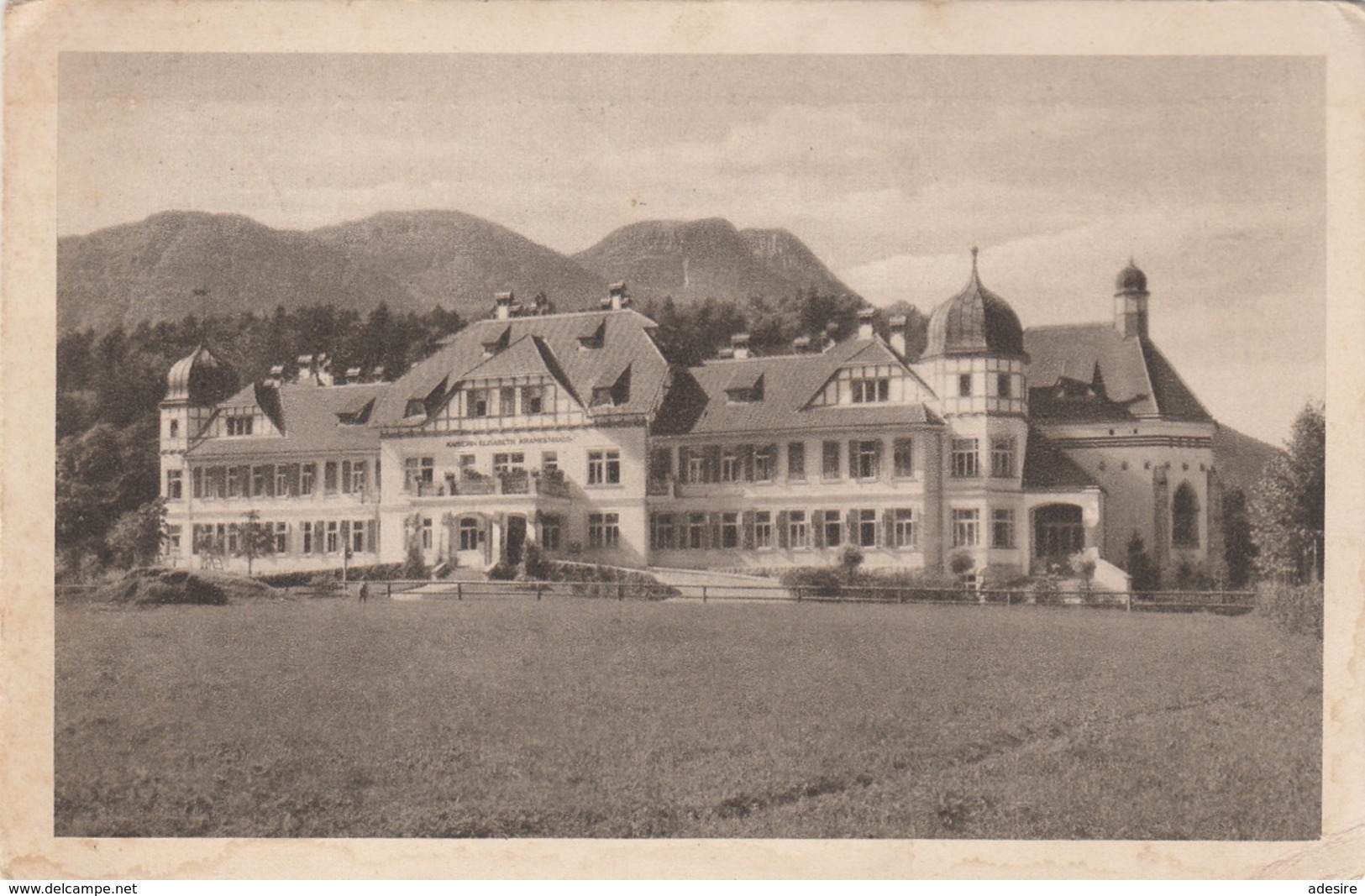 ÖSTERREICH 1920 - 5x10 Heller (Ank259+260) Auf Ak Kaiserin Elisabeth Krankenhaus In BAD ISCHL, Gel.v. Bad Ischl > ... - Briefe U. Dokumente