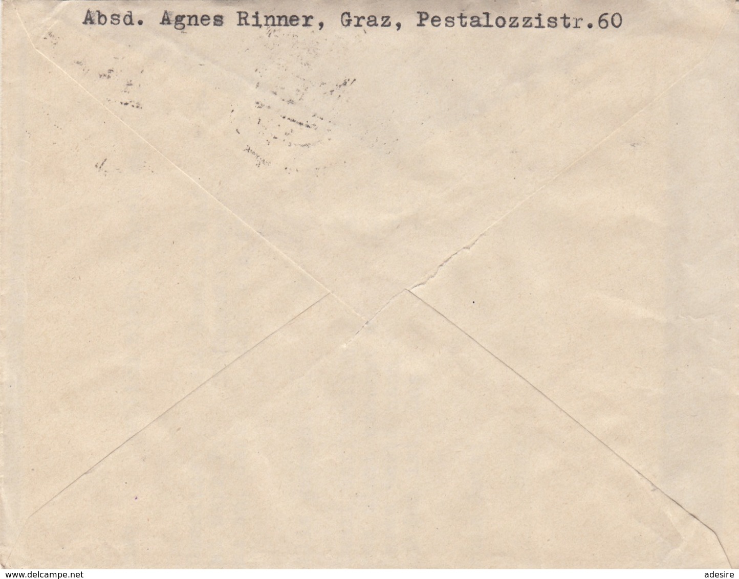 ÖSTERREICH 1947 - 10 + 30 Gro Auf Brief (mit Inhalt), Gel.v. Graz > Wien IV - Briefe U. Dokumente