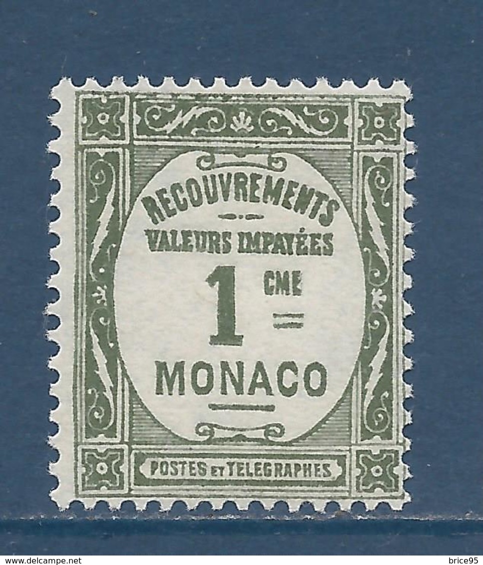 Monaco Taxe - YT N° 13 - Neuf Sans Charnière - 1924 Et 1925 - Strafport