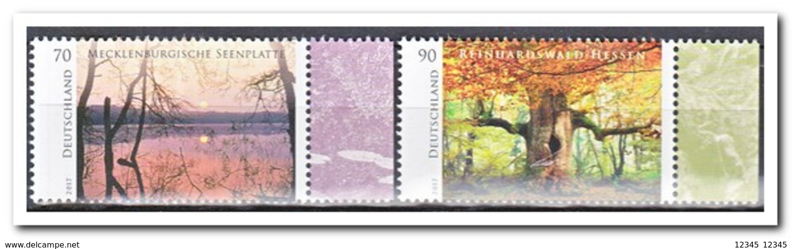 Duitsland 2017, Postfris MNH, MI 3341-42, Trees - Ongebruikt