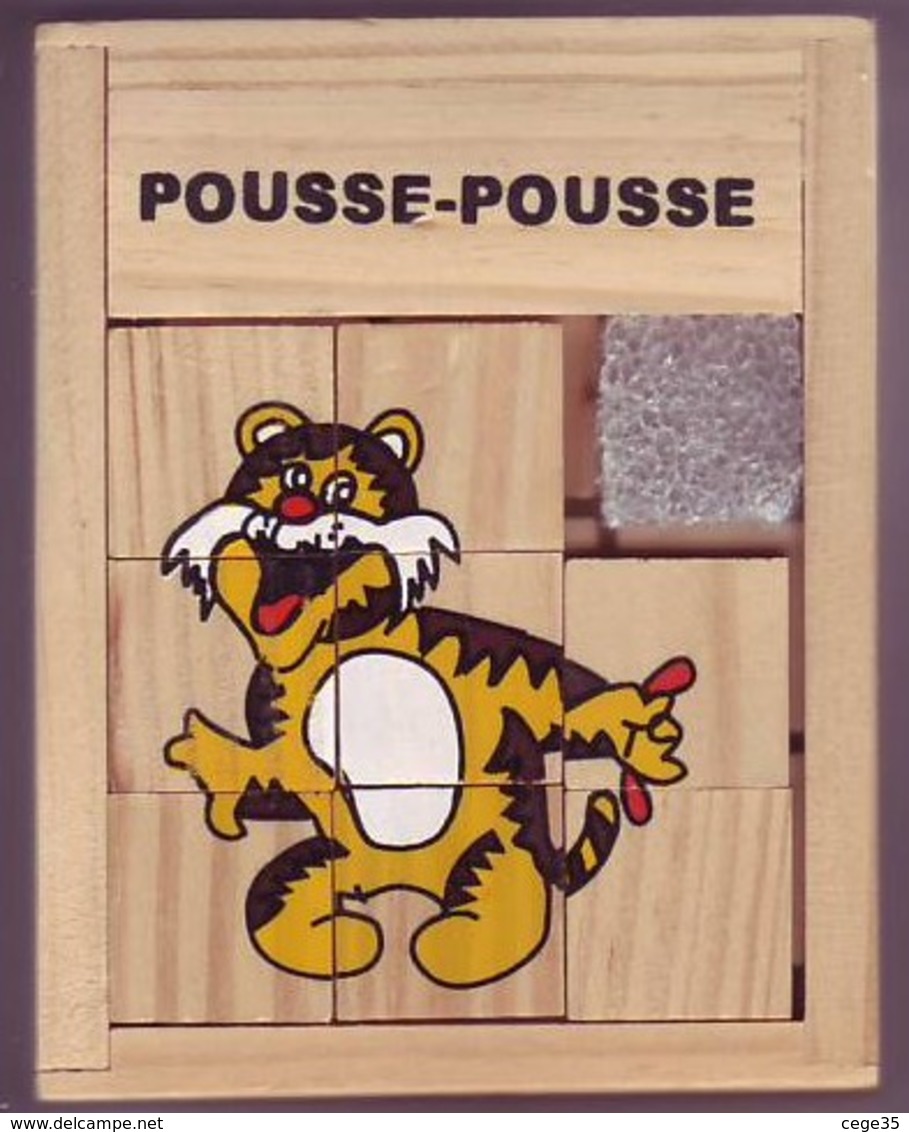 Taquin En Bois - Pousse Pousse - Tigre - Brain Teasers, Brain Games