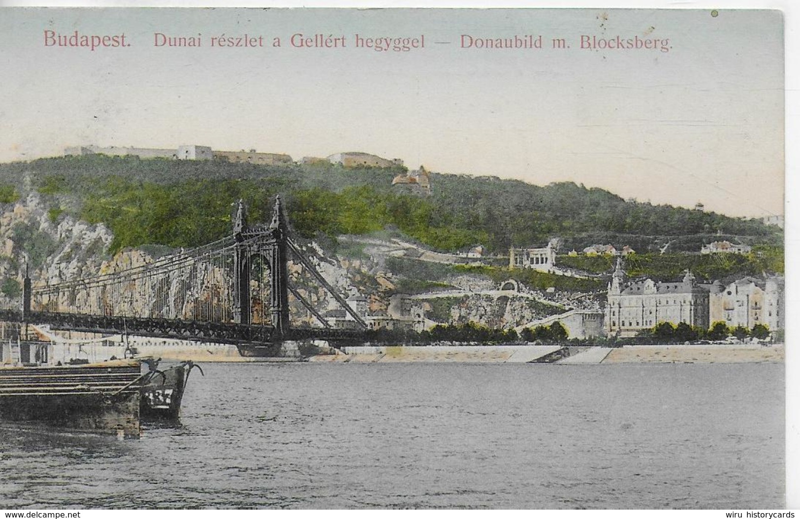 AK 0052  Budapest - Donaubild Mit Blocksberg Um 1907 - Ungarn