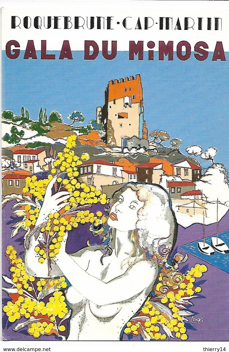 Marc Lenzi - Roquebrune-Cap-Martin (06) - Gala Du Mimosa 1987 - Carte Signée Par L'artiste - Lenzi