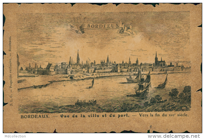 33 BORDEAUX / Vue De La Ville Et Du Port / Gravure / - Bordeaux