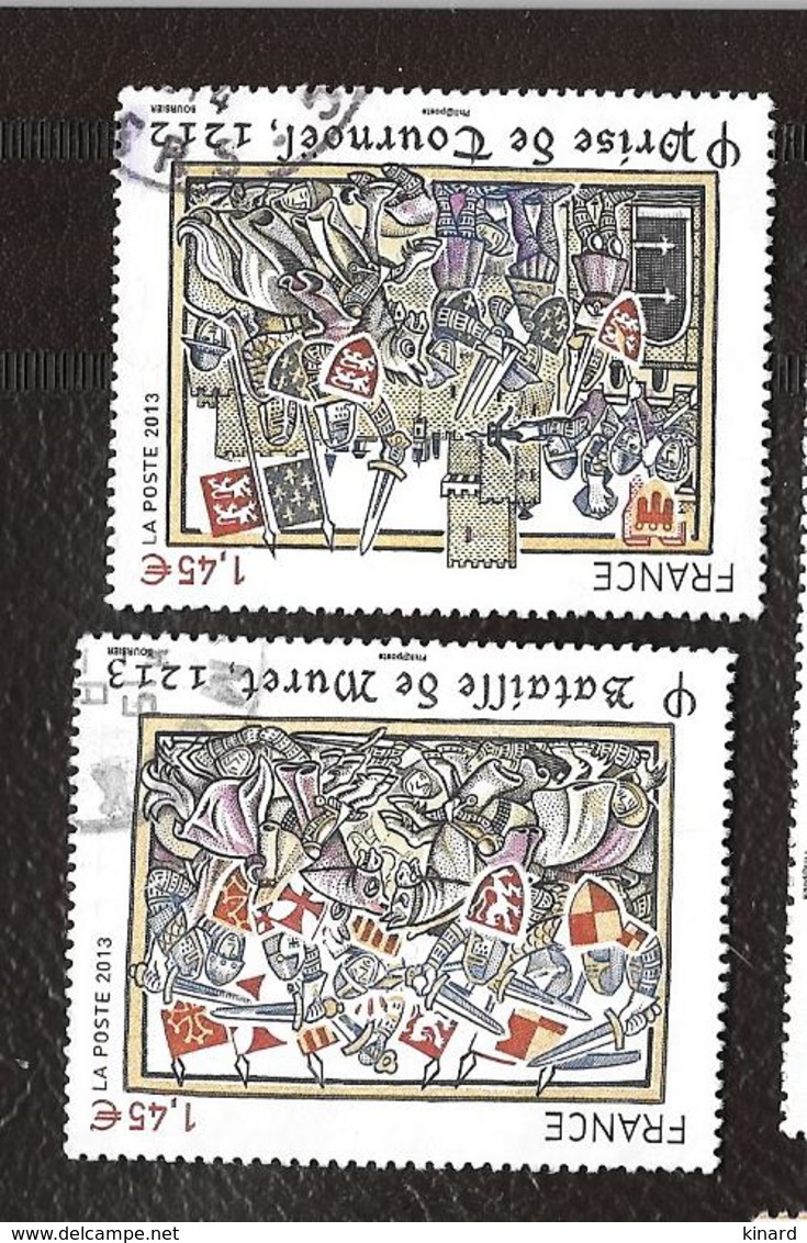 TIMBRES... HISTOIRE  BATAILLE..N°4828/4829 ... 2013..... TBE. OBLITERATION RONDE.... - Used Stamps