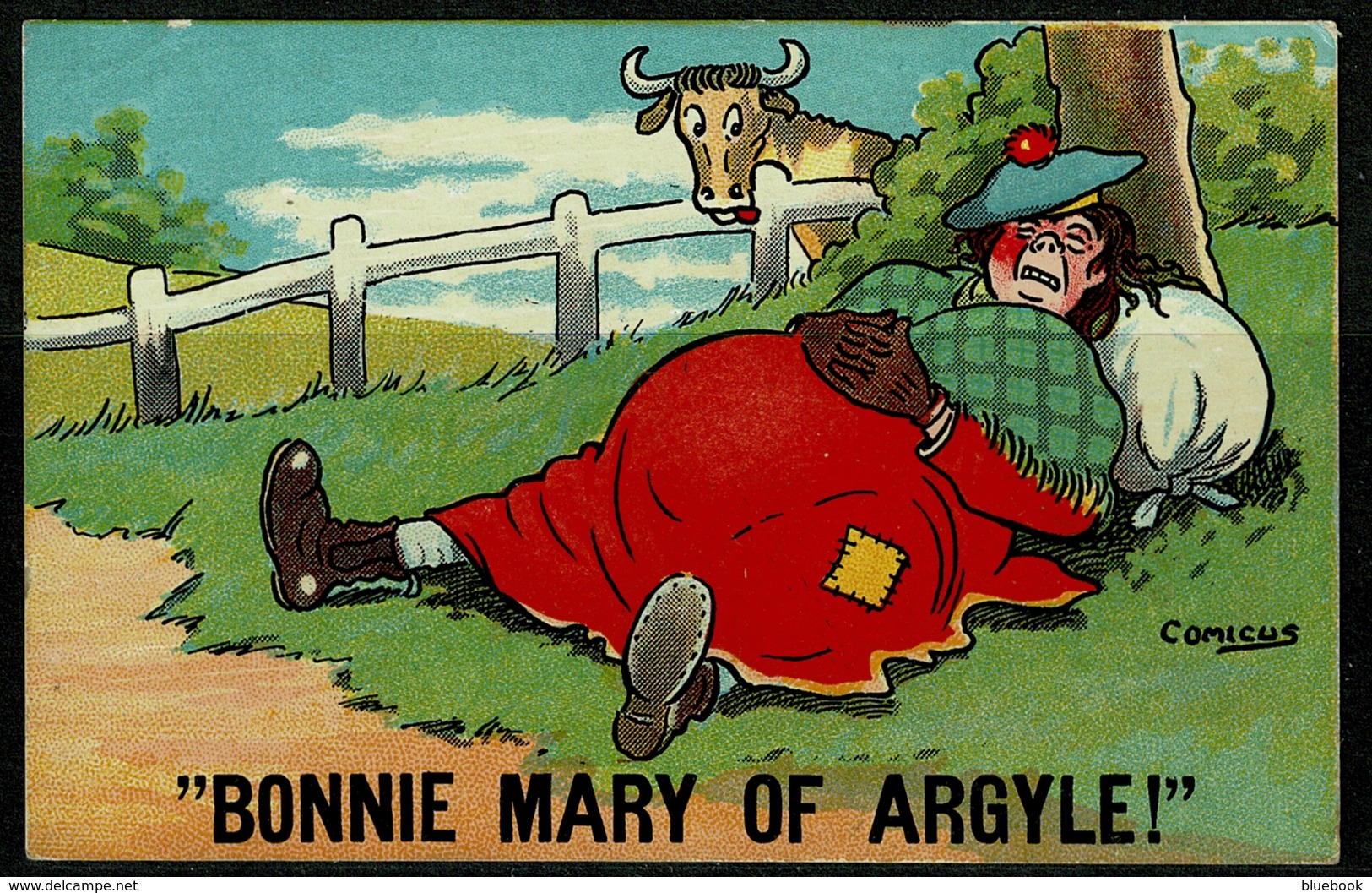 Ref 1230 - 1912 Comicus Comic Postcard - Bonnie Mary Of Argyle - Burnley Krag Postmark - Cómics