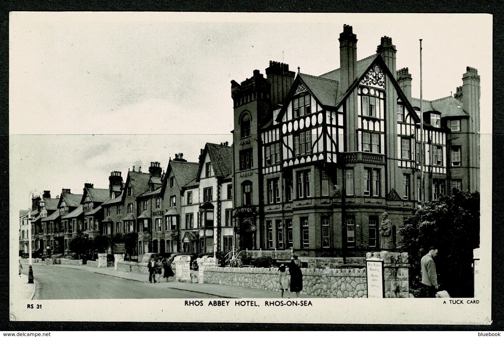 Ref 1230 - Raphael Tuck Real Photo Postcard - Rhos Abbey Hotel Rhos-on-Sea - Denbighshire Wales - Denbighshire