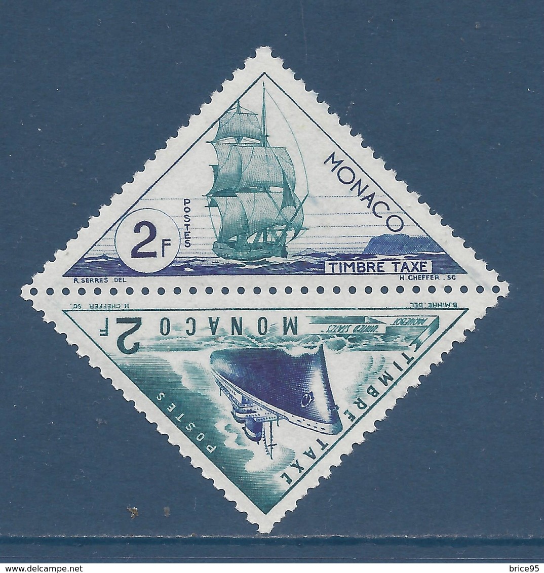 Monaco Taxe - YT N° 40 Et 41 - Neuf Avec Charnière - 1953 - Strafport