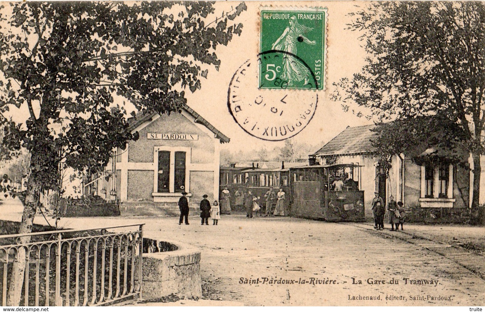 SAINT-PARDOUX-LA-RIVIERE LA GARE DU TRAMWAY - Autres & Non Classés