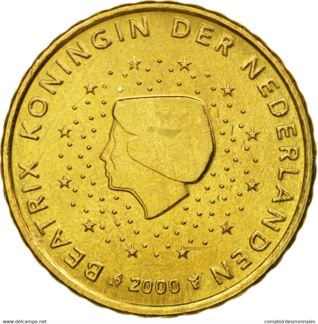 Pays-Bas, 10 Euro Cent, 2000, SUP+, Laiton, KM:237 - Pays-Bas