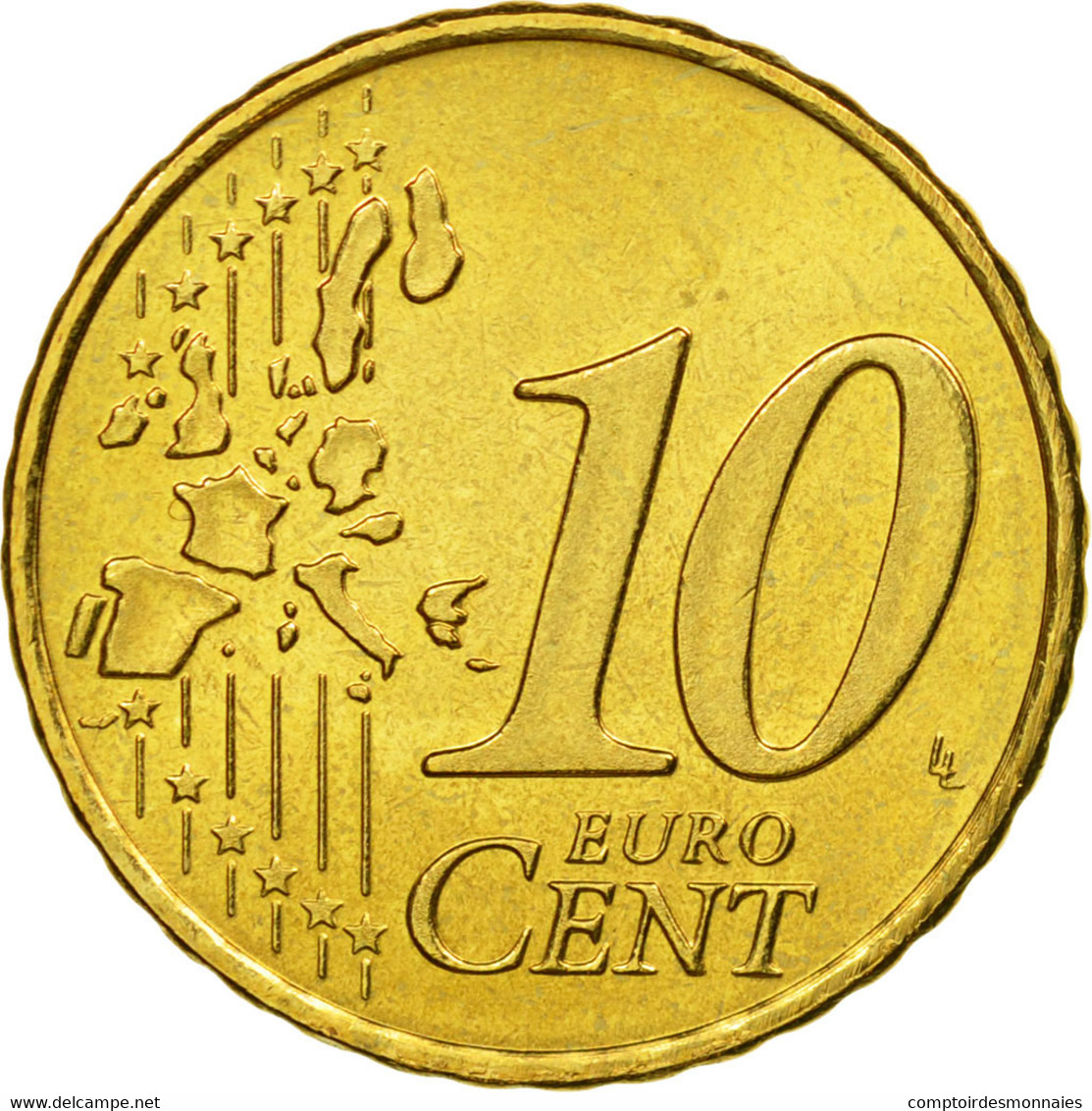 Pays-Bas, 10 Euro Cent, 2000, SUP+, Laiton, KM:237 - Pays-Bas