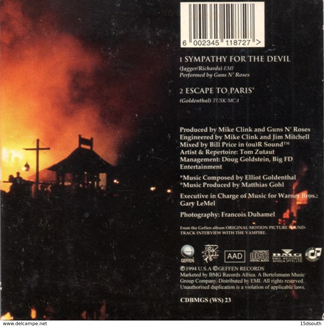 Guns N' Roses Sympathy For The Devil Single CD - Hard Rock En Metal