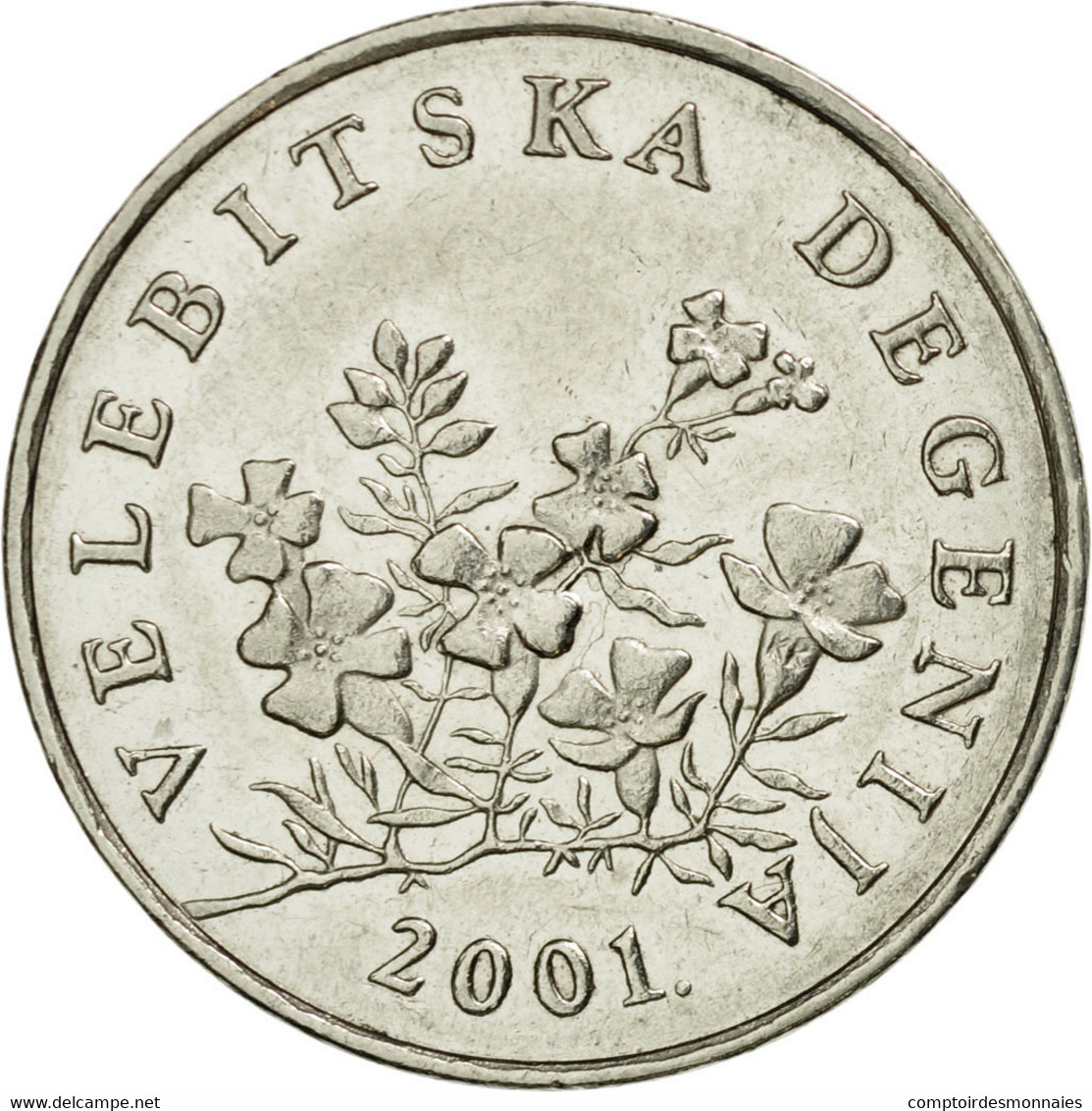 Monnaie, Croatie, 50 Lipa, 2001, TTB+, Nickel Plated Steel, KM:8 - Kroatië