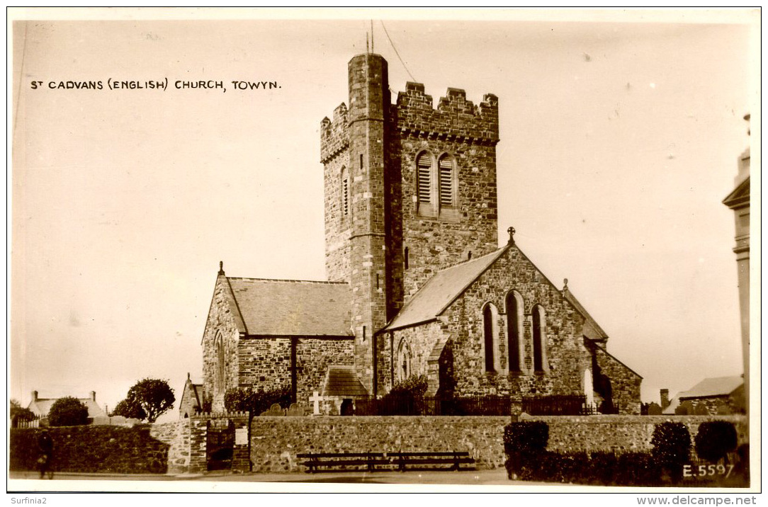 MERIONETH - TOWYN - ST CANVANS CHURCH RP Gwy287 - Merionethshire